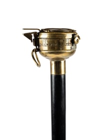 19TH C. ENGLISH NAUTICAL COMPASS GADGET CANE