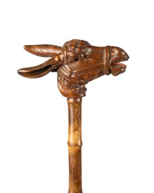 GERMAN LOUIS BERTHOLD DONKEY AUTOMATA CANE