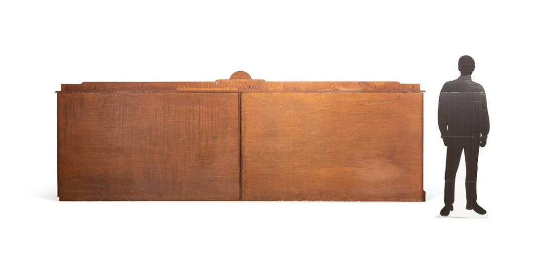 MONUMENTAL SOLID CHERRY CANE STORAGE CABINET - 4