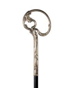 FRENCH ART NOUVEAU LOOP HANDLE LADIES CANE