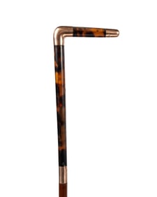 ENGLISH BRIGGS SHELL & ROSE GOLD LADIES CANE