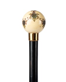 19TH C. JAPANESE SHIBAYAMA DRESS CANE