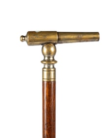 19TH C. AMERICAN CHEROOT GAMBLER'S CANE