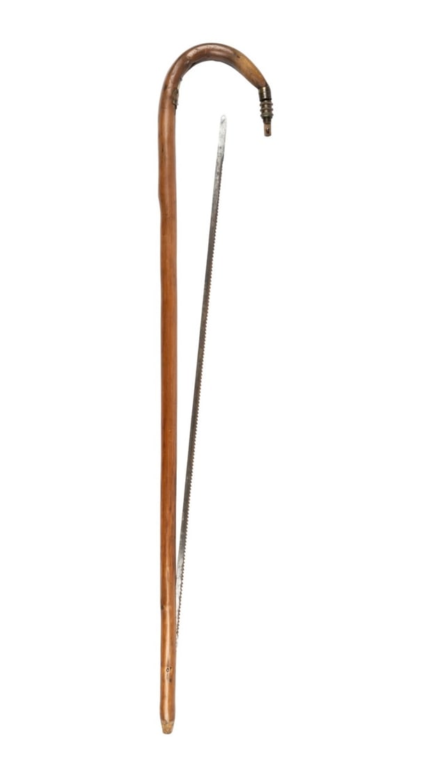 19TH C. ENGLISH HOLTZAPFFEL BAND SAW GADGET CANE (1 of 8)