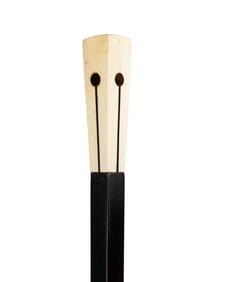 19TH C. ART NOUVEAU BONE HANDLE WALKING CANE