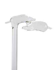 FRABEL GLASS CHILI PEPPER WALKING CANE