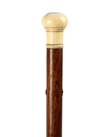 19TH C. AMERICAN STANHOPE GADGET CANE