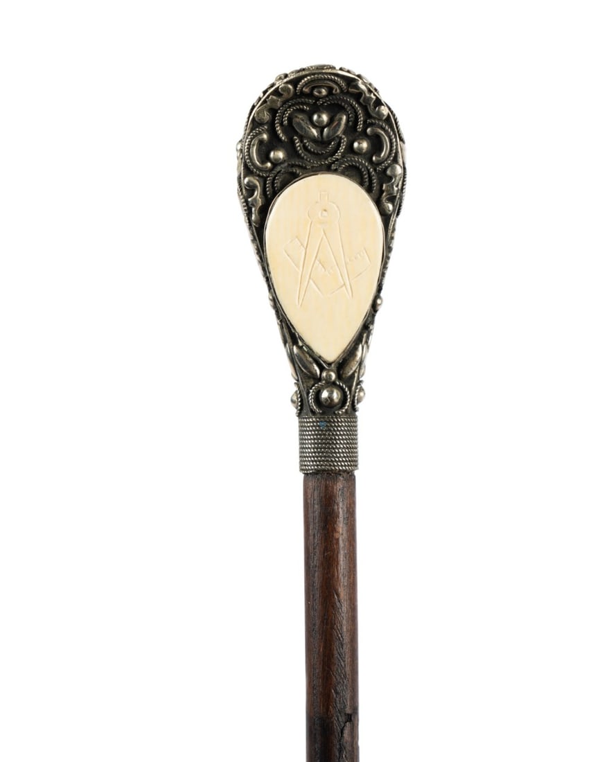 19TH C. ENGLISH MASONIC WALKING STICK (1 of 6)