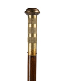 GERMAN TOBACCO LIGHTER GADGET CANE, C. 1900