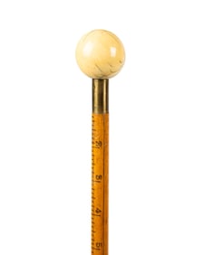 ENGLISH RABONE & SONS MEASURING CANE, C. 1870