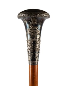 ENGLISH WORLD WAR I REGIMENTAL STAFF CANE, 1917