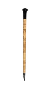 SUMATRAN WATER BUFFALO BONE WALKING CANE