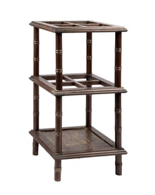 SQUARE TWO-TIER WALKING STICK STAND