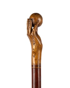 ENGLISH HAND AND BALL WALKING CANE