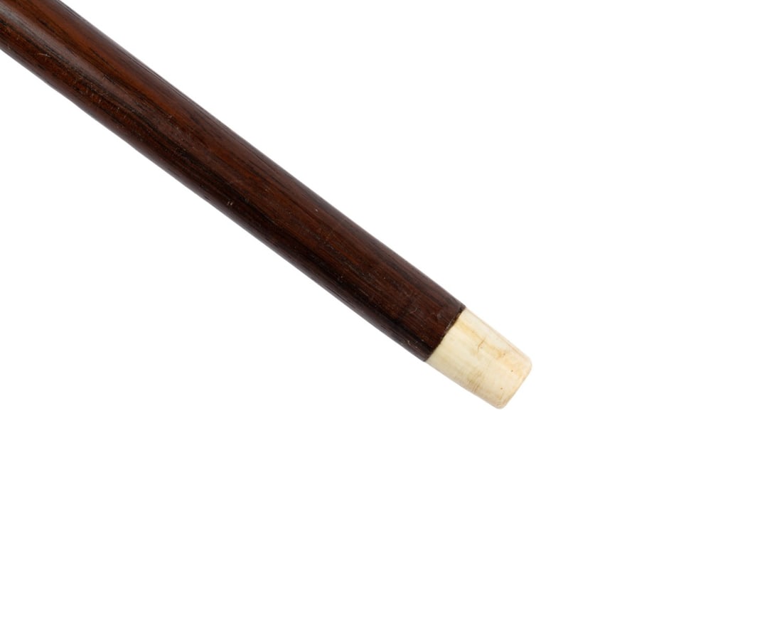 19TH C. ENGLISH TURNED KNOB HANDLED CANE - 5