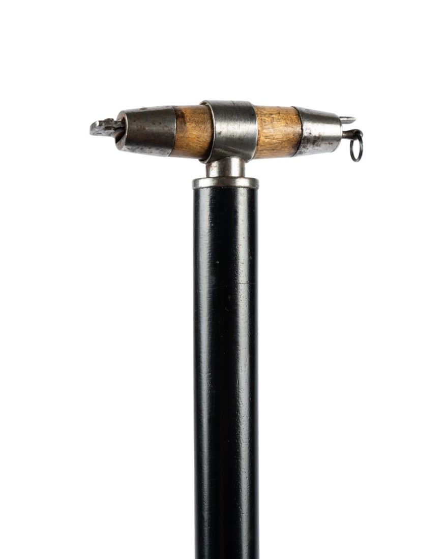 ENGLISH POCKET KNIFE HANDLED WALKING CANE (1 of 6)