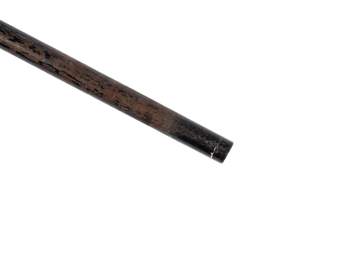 GERMAN JUGENDSTIL STYLE SILVER WALKING CANE - 7