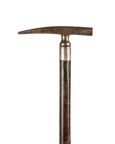 FRENCH GEOLOGIST'S WALKING CANE, C. 1890