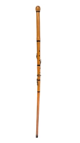 ENGLISH FLUTE MUSICAL CANE, C. 1880