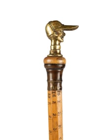 AMERICAN JOCKEY'S MEASURING CANE, C. 1920