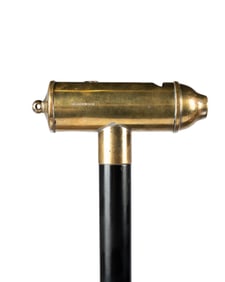 19TH C. ENGLISH BIRD WATCHER'S WHISTLE CANE