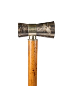ENGLISH BARTENDER GADGET CANE, C. 1910