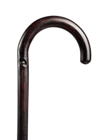 19TH C. FRENCH GRAIN COAT HANGER CANE