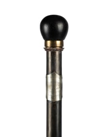 ENGLISH CIGAR SMOKER'S PRESENTATION CANE, 1915