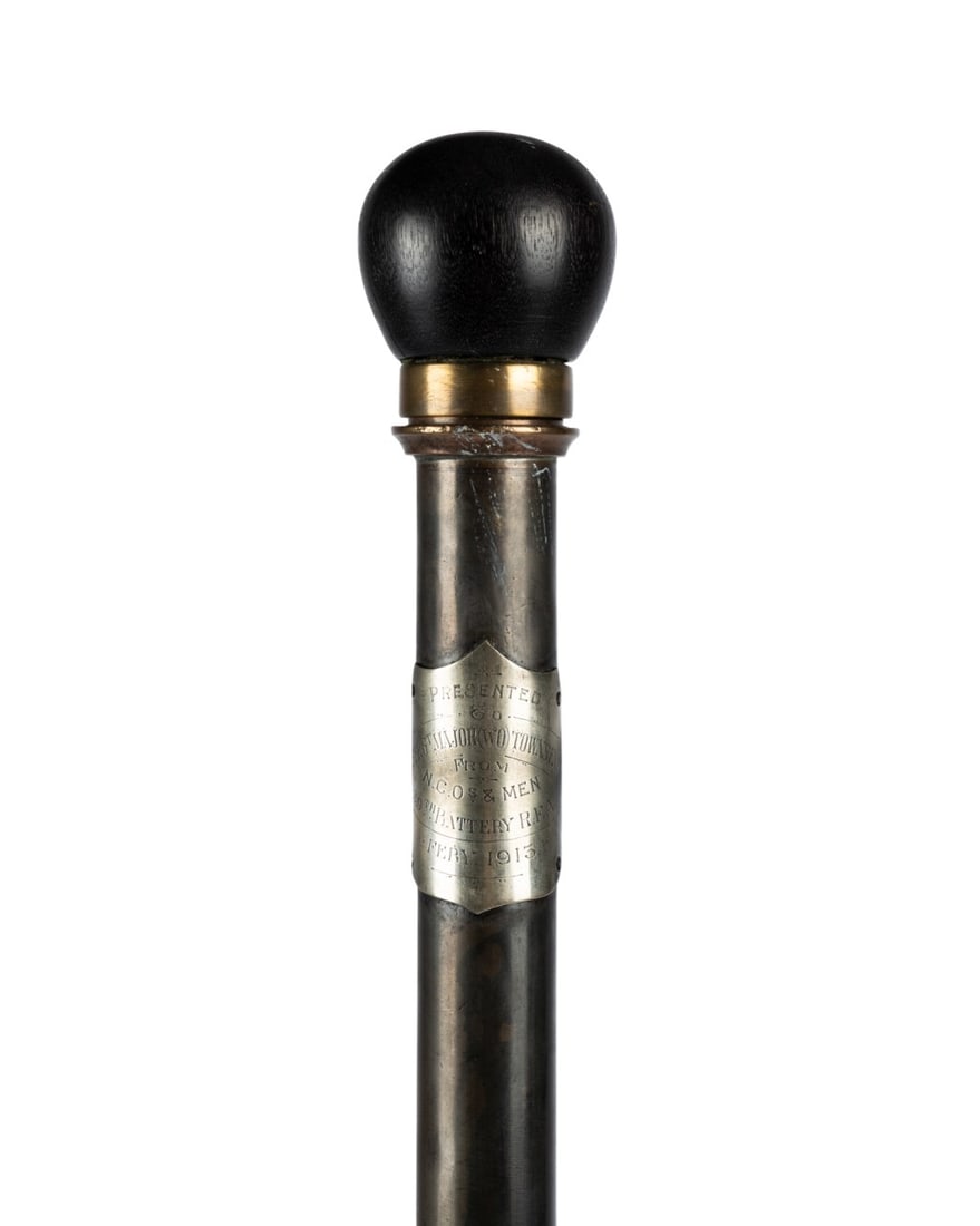 ENGLISH CIGAR SMOKER'S PRESENTATION CANE, 1915 (1 of 6)