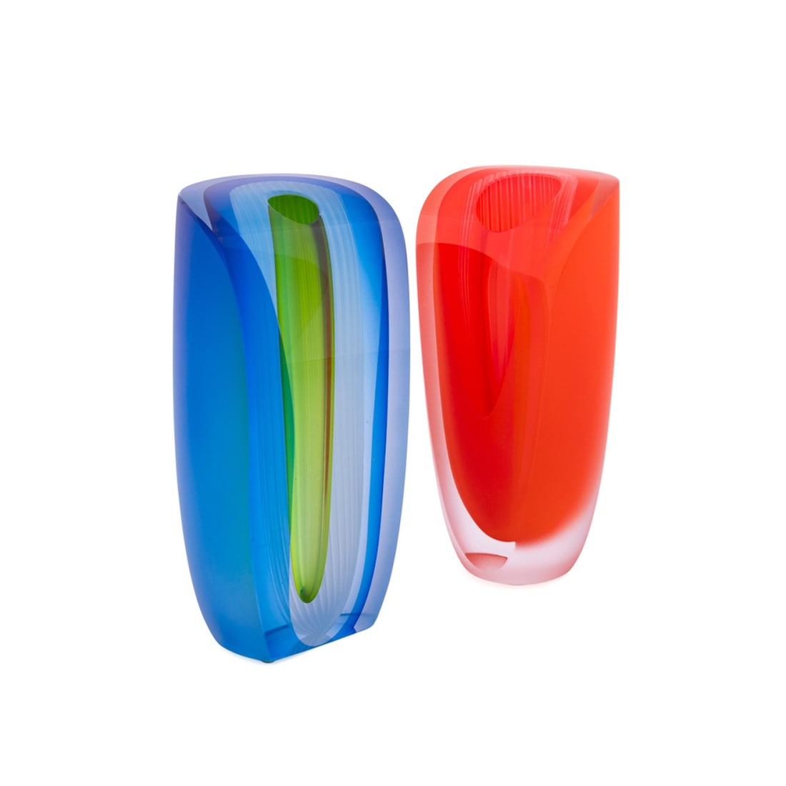 GORAN WARFF FOR KOSTA BODA, TWO LIMITED ED. VASES (1 of 10)