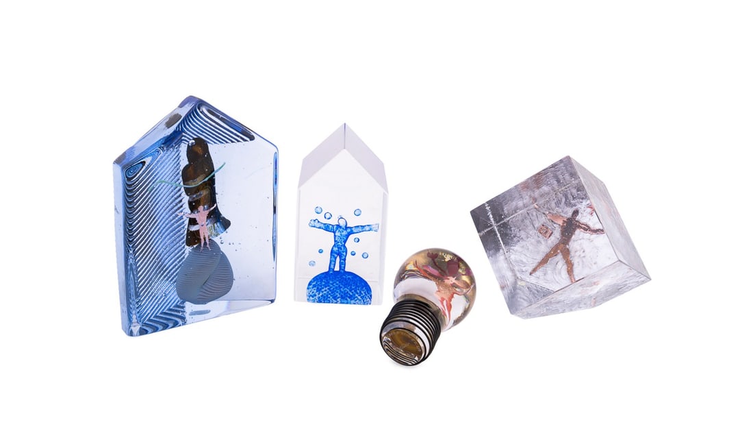 BERTIL VALLIEN FOR KOSTA BODA, FOUR SCULPTURES (1 of 12)