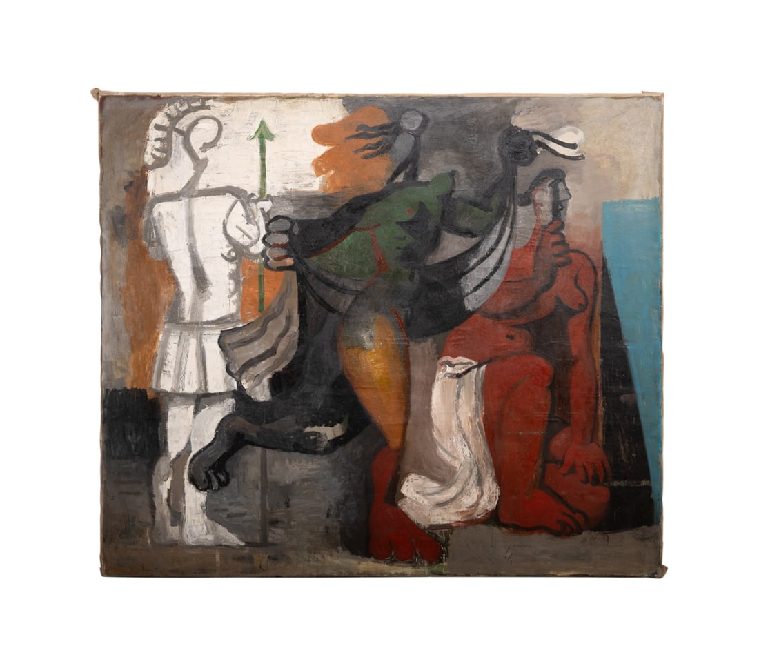 STEPHANUS HEIDACKER 'UNGEDEUTETE SFERE' 1990 O/C (1 of 6)