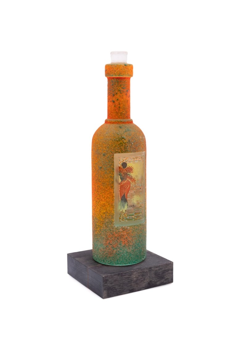 KJELL ENGMAN FOR KOSTA BODA, BOTTLE SCULPTURE (1 of 10)