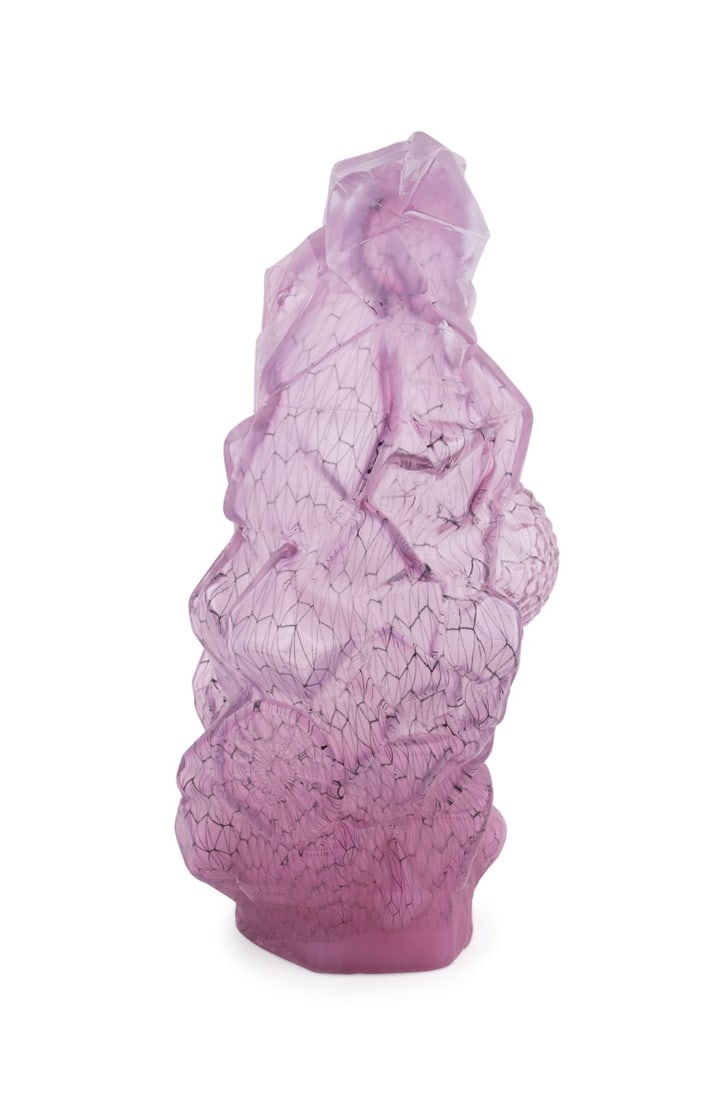 STINE BIDSTRUP, ARCHITECTURAL GLASS FANTASIES, #28: Stine Bidstrup (Danish, born 1982). Architectural Glass Fantasies Series - "No. 28" - 2018, mold blown glass with digitally enhanced graal decoration, signed and dated to the lower edge. Provenance: P