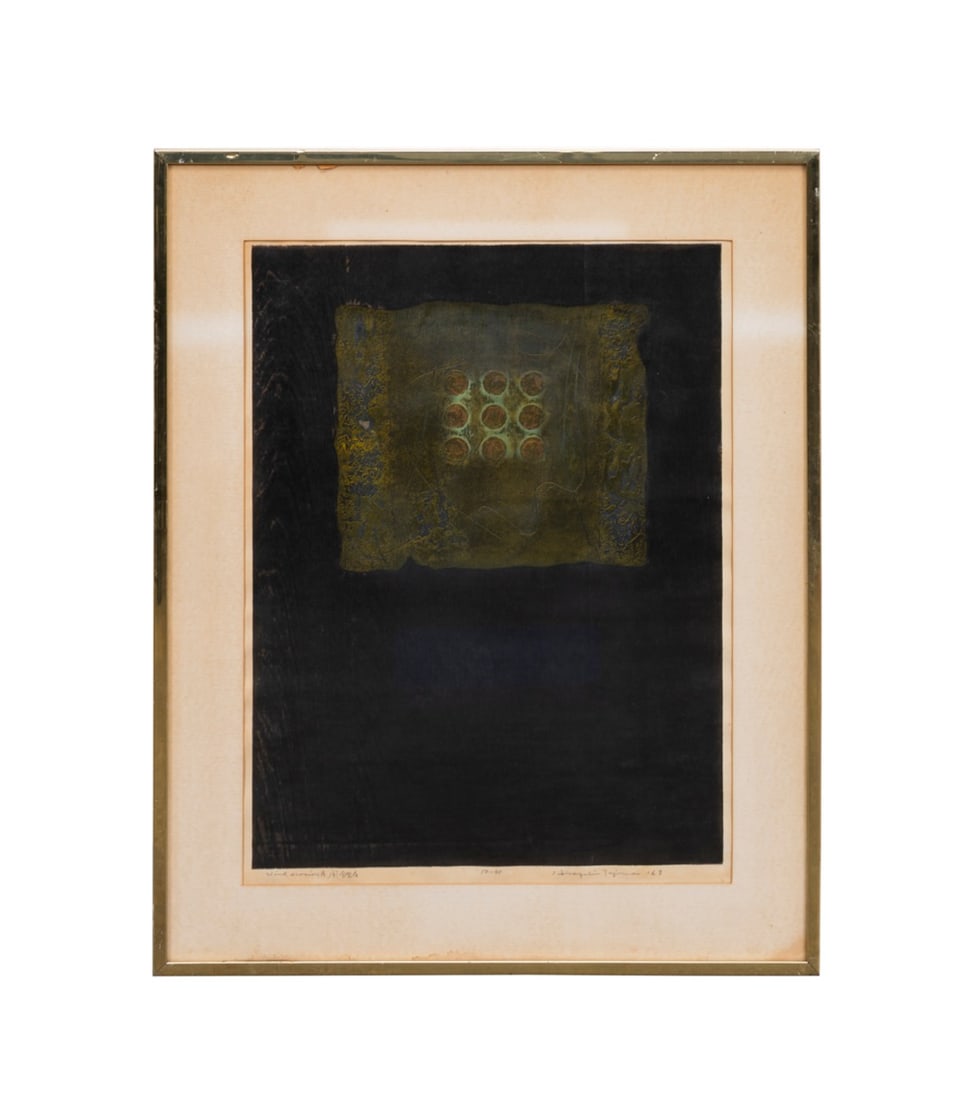 HIROYUKI TAJIMA, 'WIND EROSION A', 1968, WOODBLOCK (1 of 6)