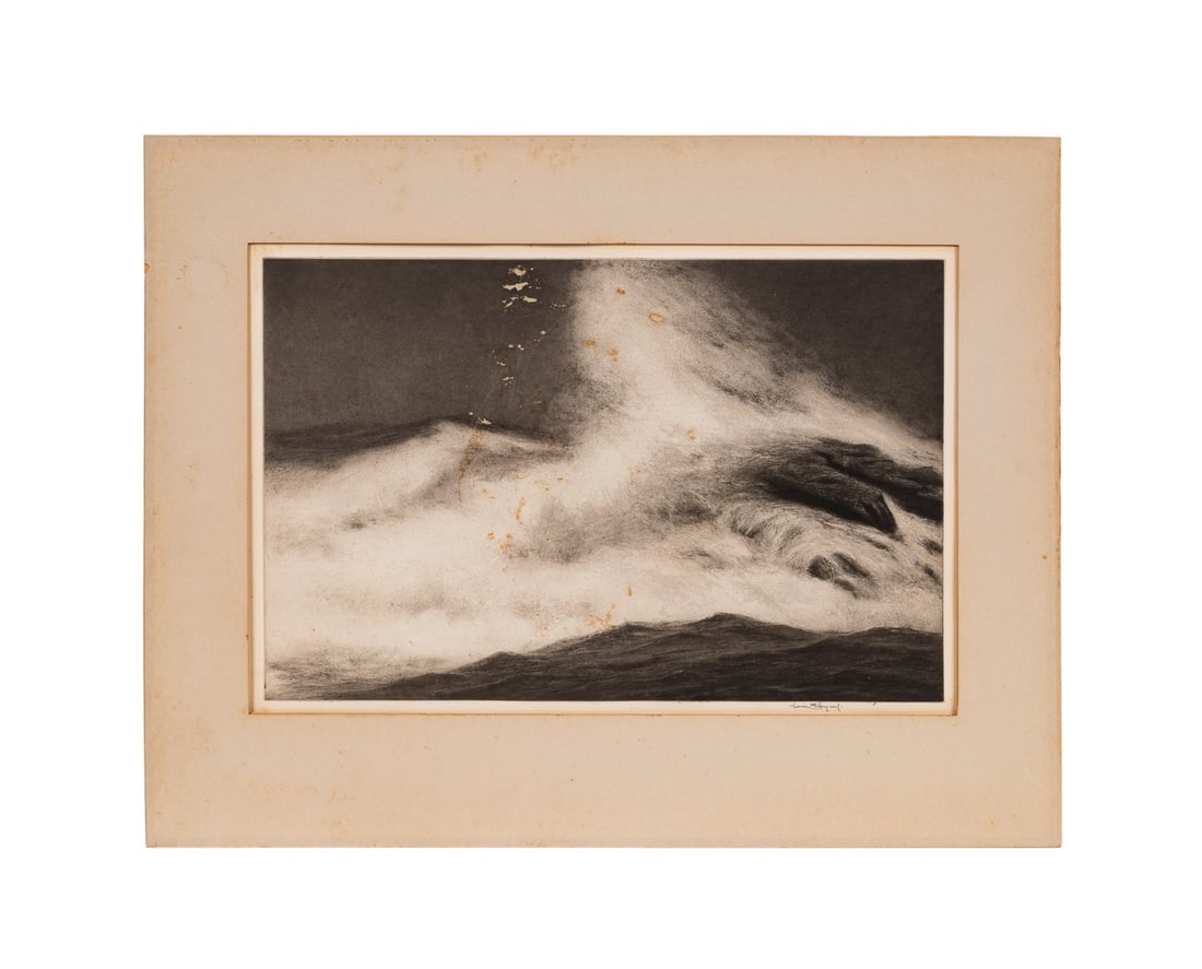 KERR EBY 'THE DEVIL'S BACK' SEASCAPE ETCHING, 1939 (1 of 7)