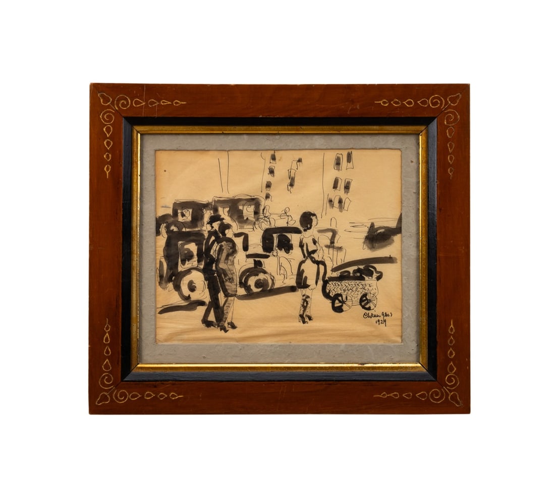 CHAIM GROSS, NEW YORK STREET SCENE, 1929 (1 of 6)