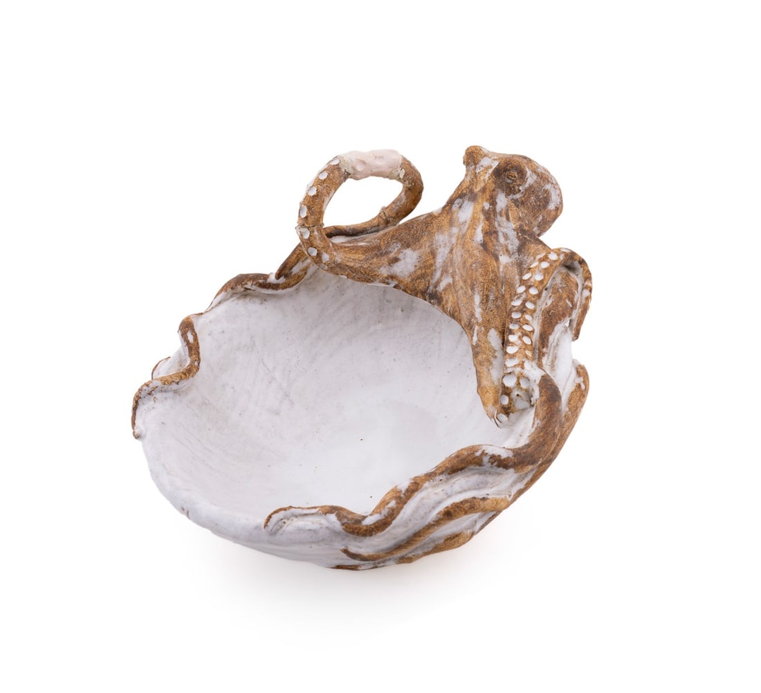 SHAYNE GRECO, OCTOPUS GLAZED CERAMIC BOWL (1 of 10)