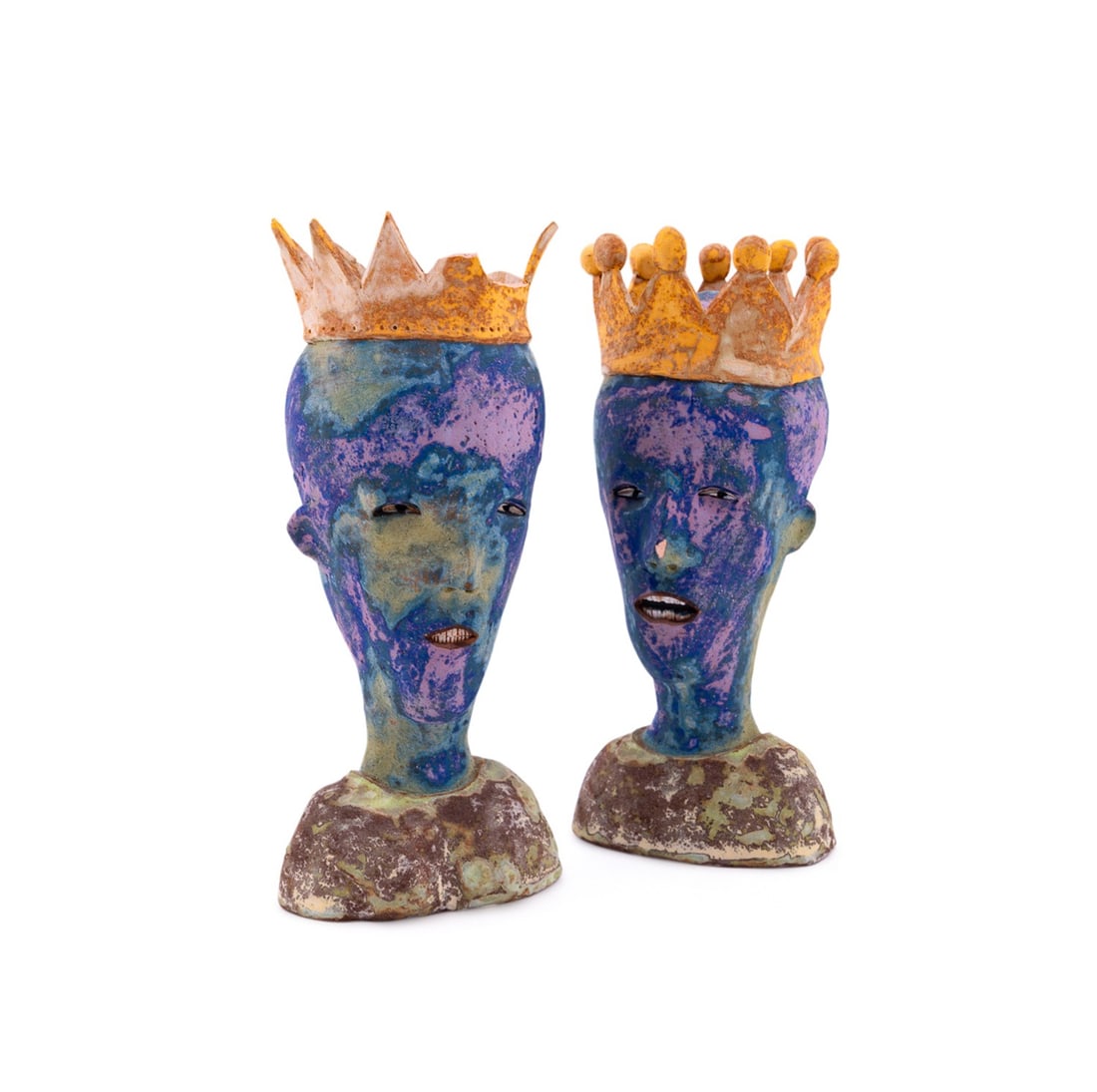 W. ANDEREGG, 'KING & QUEEN' SALT & PEPPER SHAKERS (1 of 9)