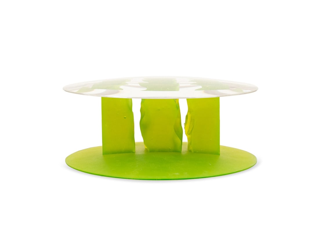 MODERN STUDIO ART GLASS OCCASIONAL TABLE (1 of 6)