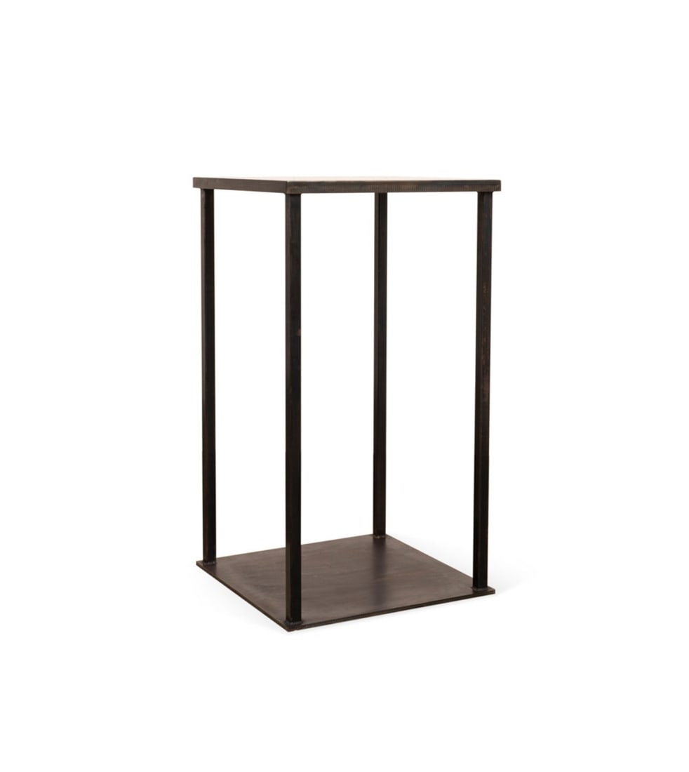 INDUSTRIAL MODERN TALL SQUARE IRON PEDESTAL (1 of 6)