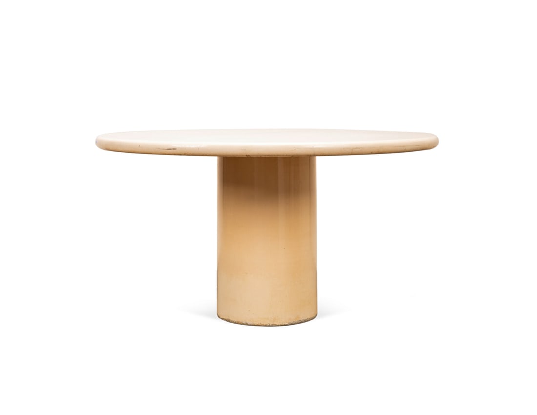 KARL SPRINGER STYLE ROUND LACQUERED DINING TABLE (1 of 4)