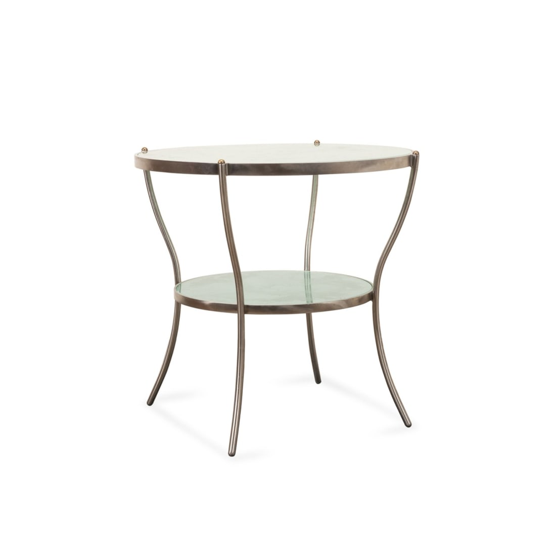 HOLLYWOOD REGENCY STYLE 2-TIER GUERIDON TABLE (1 of 5)