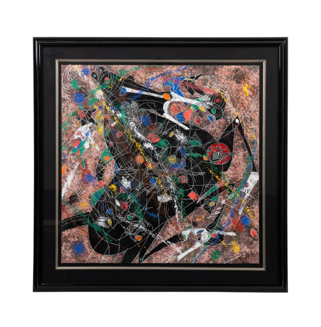 JIANG TIE FENG 'BLACK HORSE' SERIGRAPH (1 of 5)