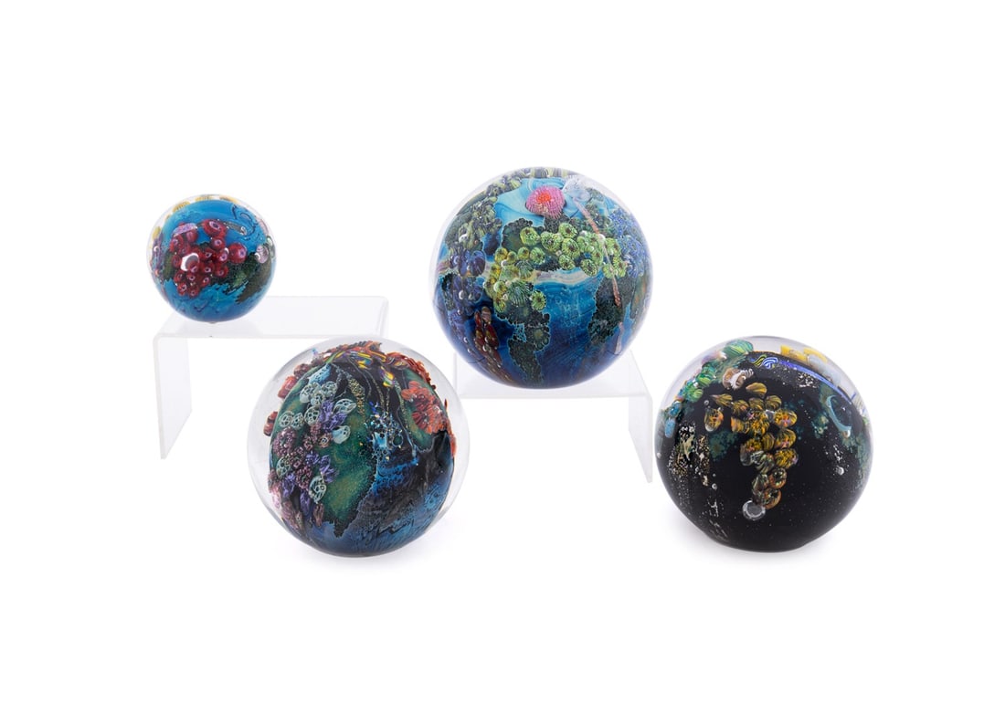 JOSH SIMPSON, FOUR SEA SERIES PAPERWEIGHTS (1 of 10)