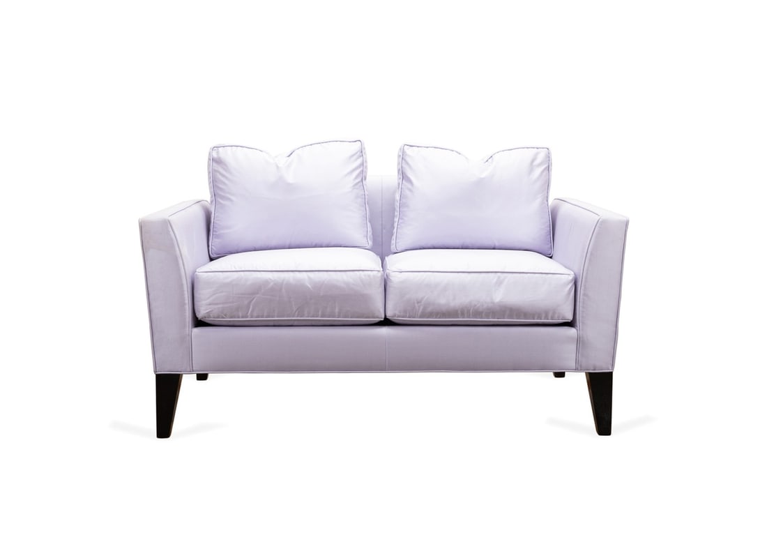 MODERN LILAC UPHOLSTERED LOVESEAT (1 of 6)