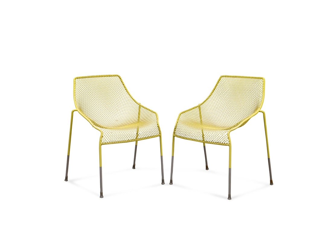 PAIR, STEELCASE 'EMU HEAVEN' OUTDOOR MESH CHAIRS (1 of 6)
