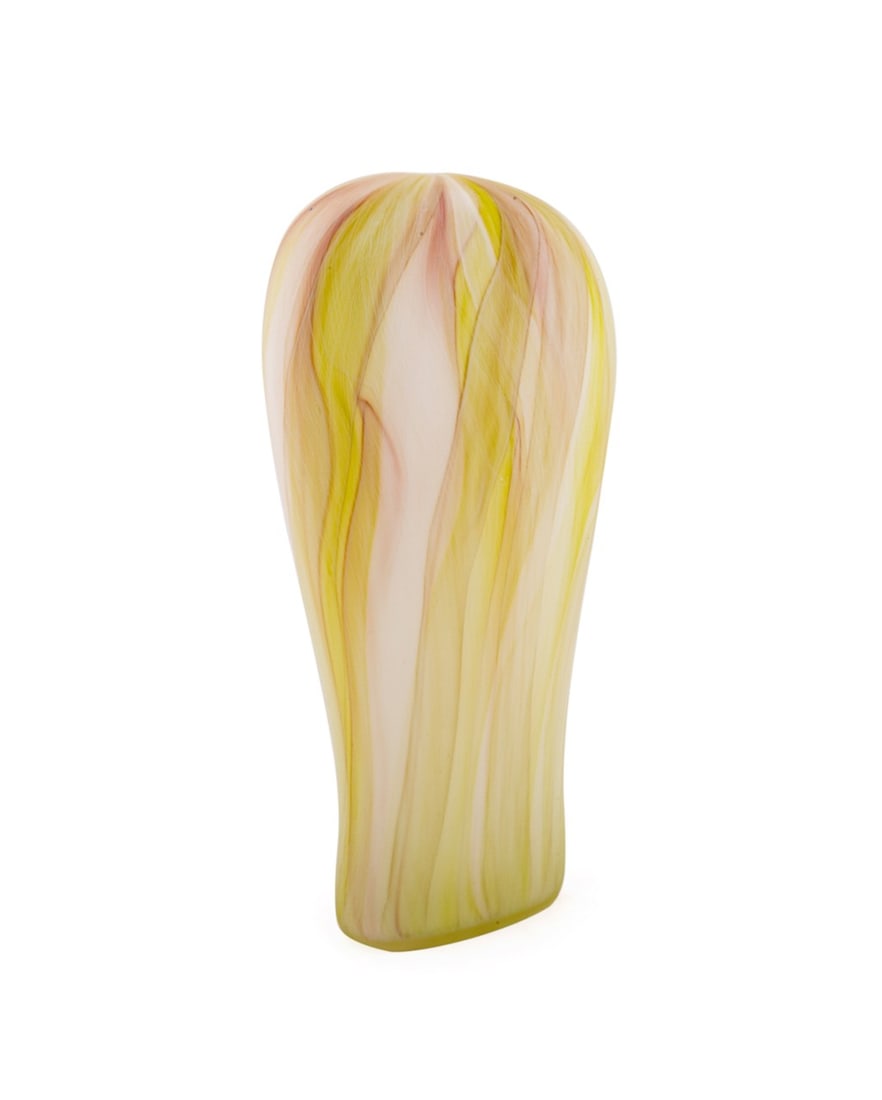 CLARE BELFRAGE, 'SKIN DEEP' TAN & CREAM GLASS (1 of 7)