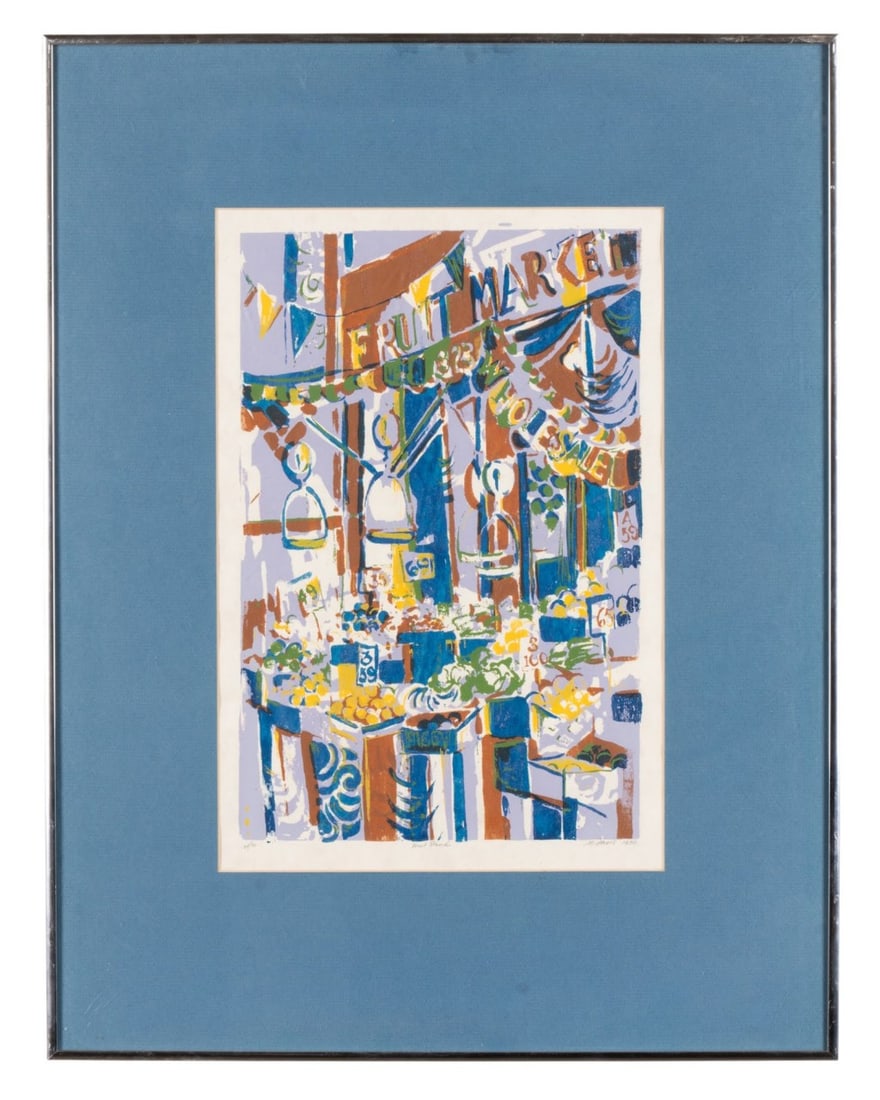 AMERICAN SCHOOL CARVED MARBLE ABSTRACT SCULPTURE (1 of 7)