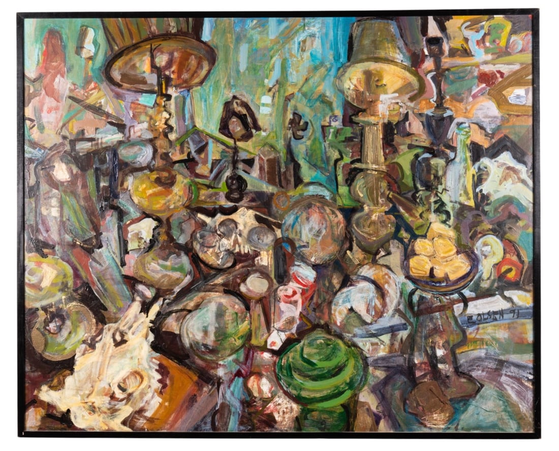 ERIC OLSEN, 'STUFF IN A ROOM #2', 1991, A/C (1 of 11)